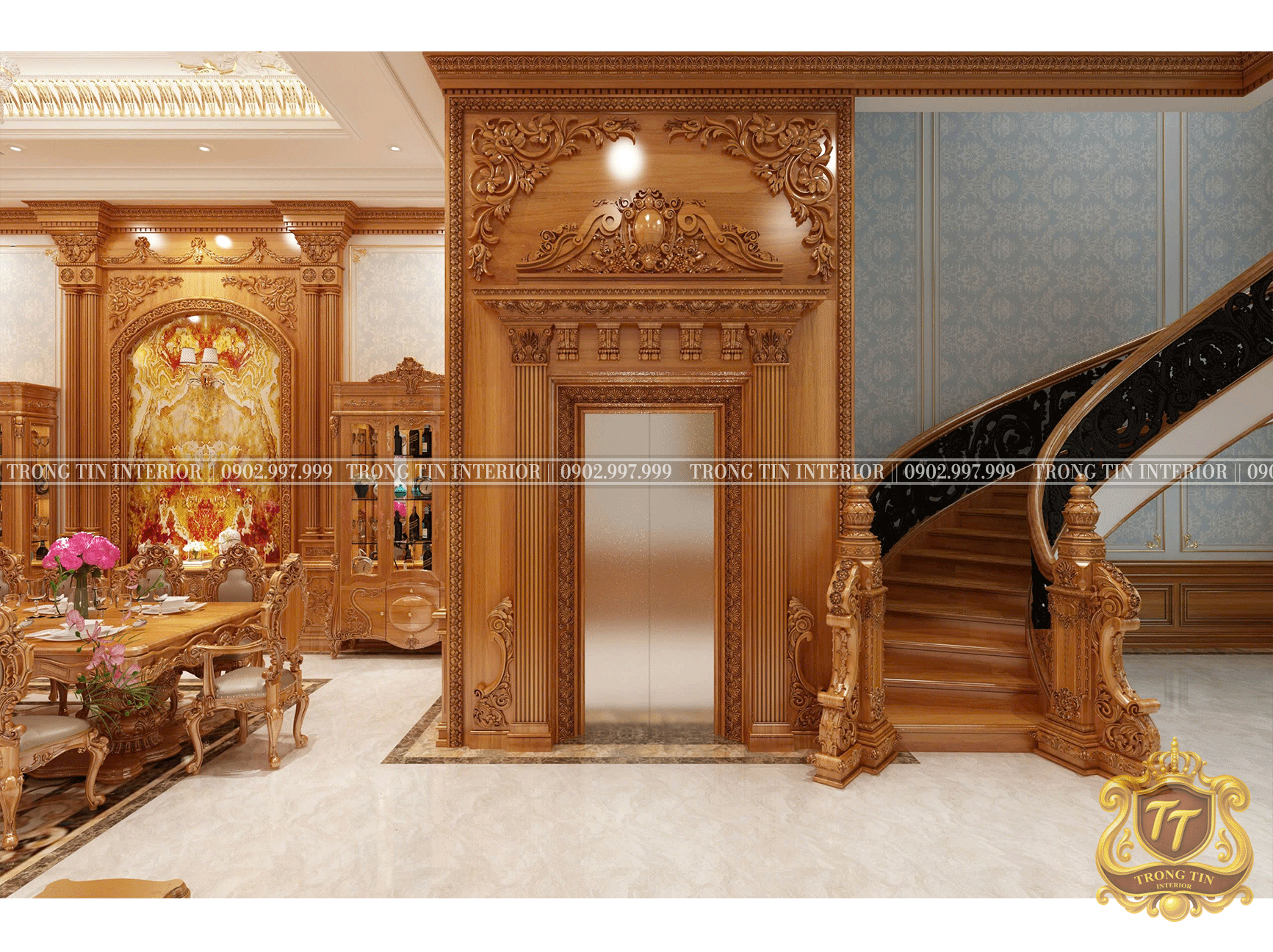 Cầu Thang Cổ Điển Mẫu 1