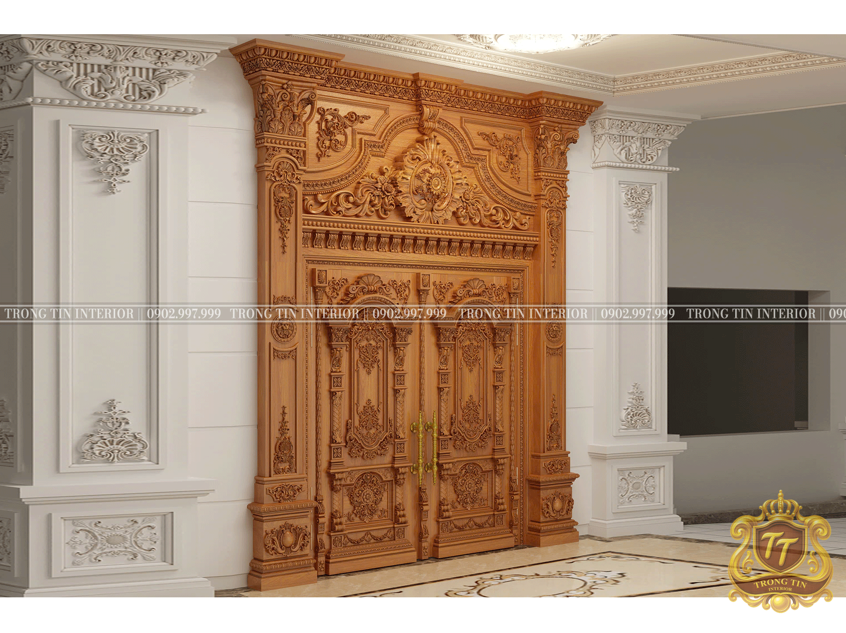 Cửa Mặt Tiền Cổ Điển Mẫu 1