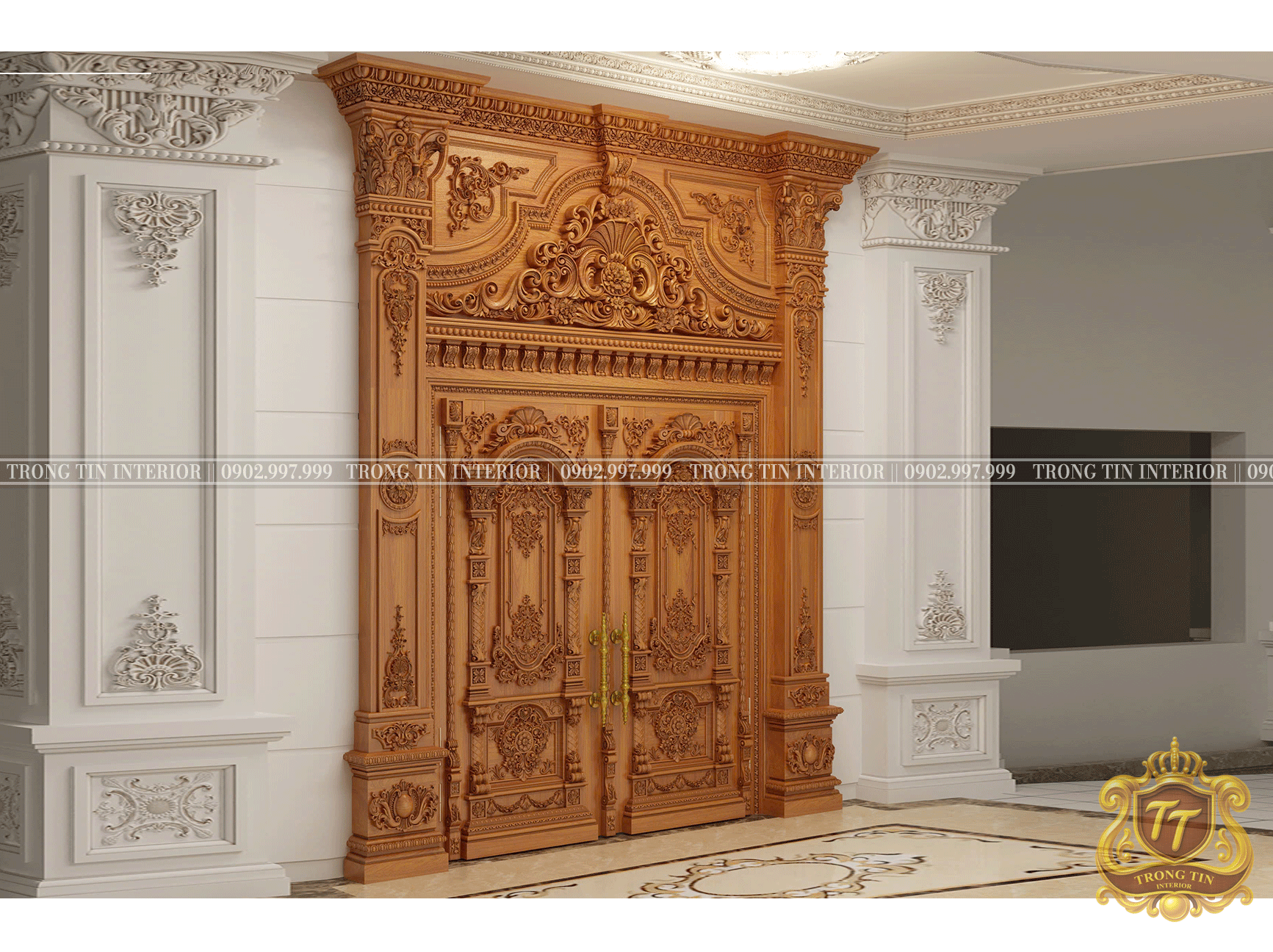 Cửa Mặt Tiền Cổ Điển Mẫu 2
