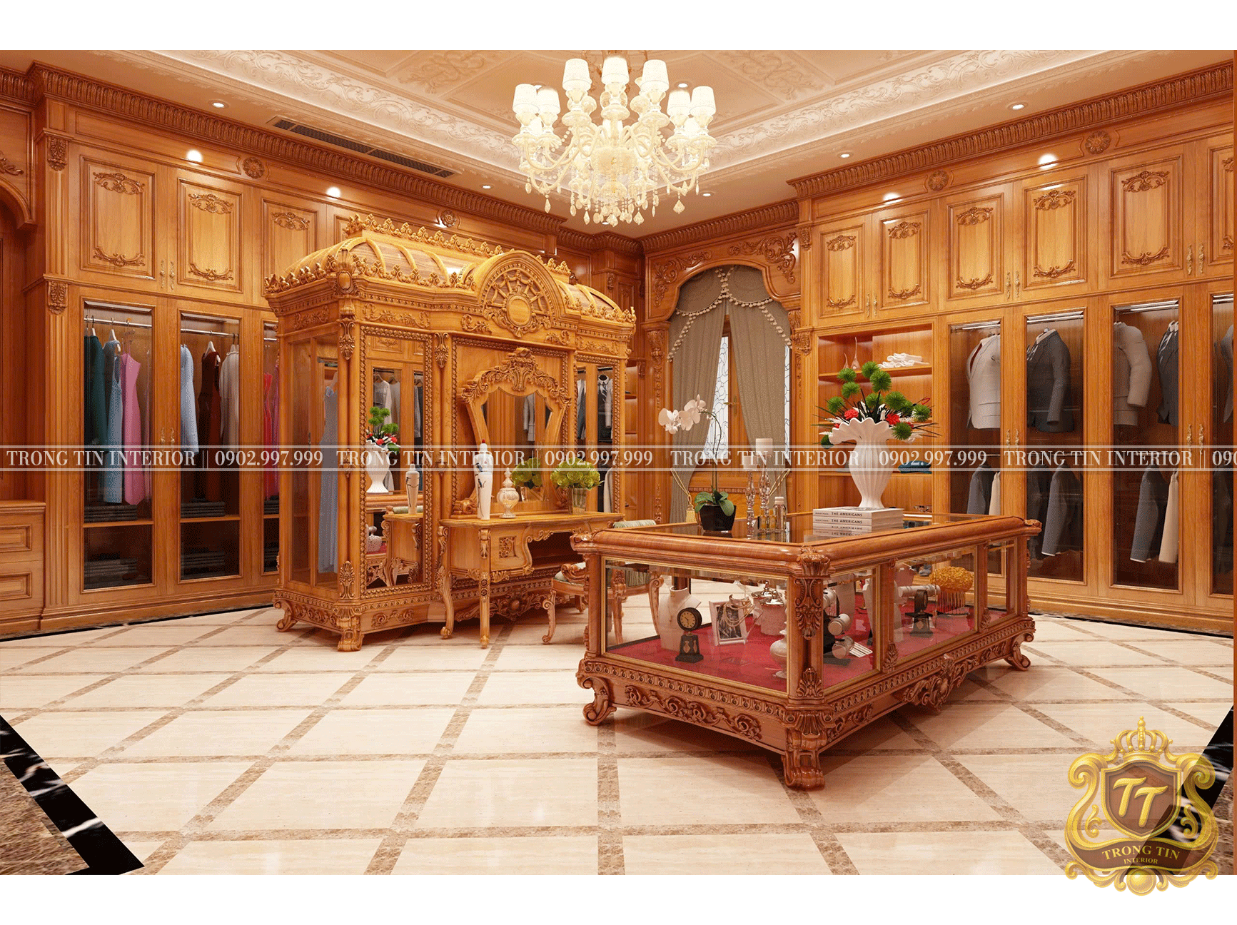 Phòng Thay Đồ Cổ Điển Mẫu 1